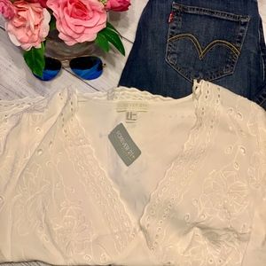 Forever 21 New White Blouse Size 2xl